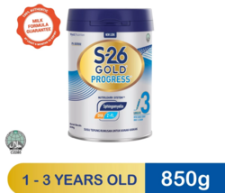 1 x S-26 GOLD PROGRESS Formulated Milk Powder Step 3 (Fast Learning) 850g - $86.50