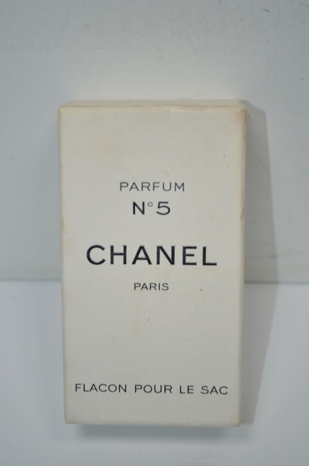 Vintage Full Parfum No 5 Chanel Flacon Pour le Sac Purse Paris Gold Dab w/ box - $151.99
