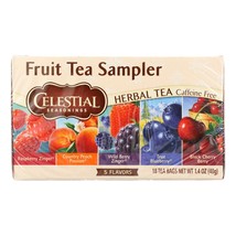 Celestial Seasonings Herbal Tea - Fruity Variety Pack - Case Of 6 - 18 Bag(D0102 - £28.67 GBP