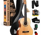 Pyle Beginner Acoustic Guitar Kit, 3/4 Junior Size All Wood Instrument f... - £102.29 GBP