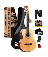 Pyle Beginner Acoustic Guitar Kit, 3/4 Junior Size All Wood Instrument f... - £102.21 GBP