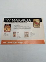 TSR Advanced Dungeons And Dragons 1991 Fall Winter Catalog - $422.30 MXN