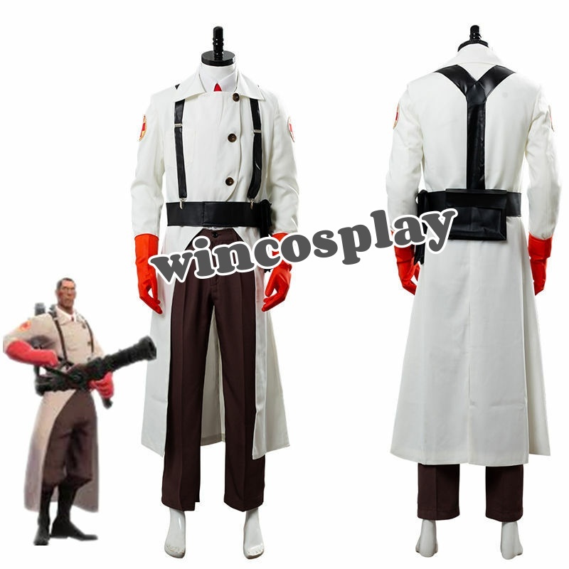 Primary image for Team Fortress II 2 Medic Uniform Cosplay Costume Full Set Halloween Outfit Suit