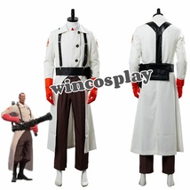 Team Fortress II 2 Medic Uniform Cosplay Costume Full Set Halloween Outf... - £71.21 GBP