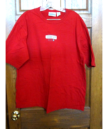 Vintage Aeropostale &quot;Aero 87&quot; Red Cotton Logo T-Shirt - Size XL - £14.78 GBP