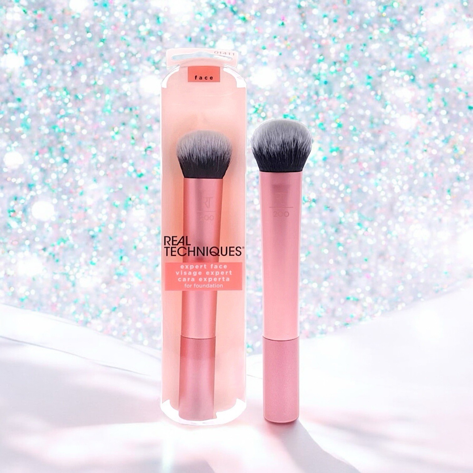 Real Techniques Expert Face for Foundation - 1 Pc Brush - NIB - $14.84