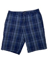 Banana Republic Emerson Short Men Size 33 (Measure 31x10) Plaid Chino Shorts - £6.05 GBP