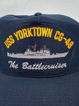 USS Yorktown CG-48 United States Navy Hat Mens Snapback Adjustable Milit... - $15.67