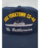 USS Yorktown CG-48 United States Navy Hat Mens Snapback Adjustable Milit... - £12.32 GBP
