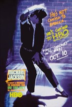 Michael Jackson 24 x 36 HBO Poster Advert For The 1992 &quot;The Dangerous Tour&quot; MINT - £35.38 GBP