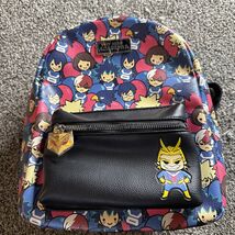 My Hero Academia Chibi Balloon Mini Backpack Faux Leather Used As Display - $34.95