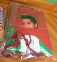 American Greetings Elvis Presley Portrait Christmas Holiday gift Bags 1995 8x6 6 - £11.86 GBP