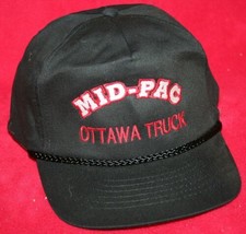 Vintage 80s MID PAC Ottowa Truck Snapback Trucker HAT CAP Trucking - £7.88 GBP
