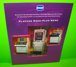 IGT Keno Games Original Coin-Op Video Slot Machine Flyer Edge Plus Model... - $24.23