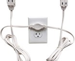 Twin Extension Cord Power Strip - 12 Foot Cord - 6 Feet On Each Side - F... - £15.21 GBP