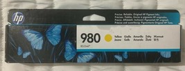 HP 980 Yellow Ink Cartridge D8J09A OfficeJet Enterprise X555 MFP X585 Sealed Box - £49.78 GBP