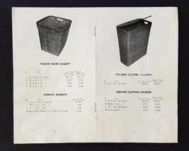 vintage SIDNEY GAGE BASKET CATALOG w PRICES vermont OAK ASH HAND MADE be... - $62.32