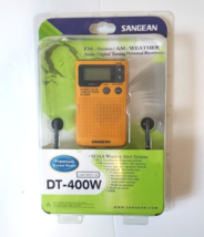 New Sang EAN DT-400W Digital AM/FM Pocket Radio -NOAA Weather Alert -19 Presets - £65.87 GBP
