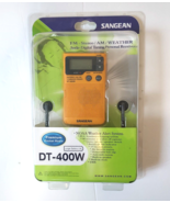 New SANGEAN DT-400W Digital AM/FM Pocket Radio -NOAA Weather Alert -19 P... - £64.27 GBP