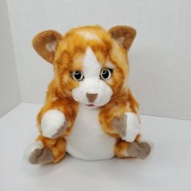 Folkmanis Orange Stripe Tabby Cat Kitten Hand Puppet Plush Realistic Soft - $17.41