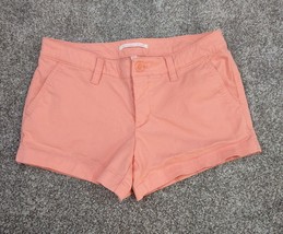 Victorias Secret Shorts Women 4 Peach Pink Trail Hiking Button Pocket Chino - £14.32 GBP