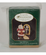 HALLMARK KEEPSAKE ORNAMENT COLLECTOR&#39;S CLUB 1997 JOLLY OLD SANTA MINIATU... - €6,86 EUR