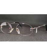 Vintage Vidi Vici Argento/Nero/Rosso Unico Raro Occhiali da Sole 47-20-1... - $211.16