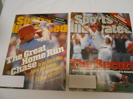 Vintage lot 2 Sports Illustrated August 8, 1998 September 14, 1998 Mark McGwire - £11.16 GBP