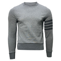 Thom Browne 4-Bar Sweater in Grey Cotton - $249.85