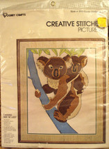 VTG Koala Bear &amp; Cub Creative Stitchery Picture Kit Vogart Crafts 511G A... - £15.63 GBP
