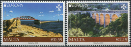 Malta 2018. Bridges (MNH OG) Set of 2 stamps - £6.44 GBP