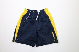 Vintage Nike Mens Medium Spell Out Mini Swoosh Marquette University Shorts Blue - £34.99 GBP