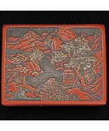 Chinese Republic Cinnabar Lacquer Box with Landscape - £76.07 GBP