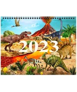 Wall Calendar 2023 for boys &quot;Dinosaur Life&quot; wall calendar  LuLu - £18.47 GBP