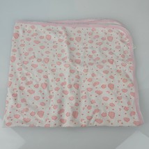 Bon Bebe White Pink Orange Cloud Moon Star Cotton Baby Girl Blanket 1-ply  Lovey - $39.59