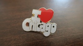 Vintage I LOVE CHICAGO Graffiti Pin 3cm - £23.66 GBP