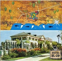 Hostal EL CID Brochure  Burgos Spain 1960&#39;s Coastal Area Map - £14.01 GBP