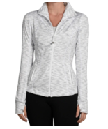 Reflex 90 Degree Space Dyed Full Zip Funnel Jacket White Gray Large New $98 - $903.20 MXN