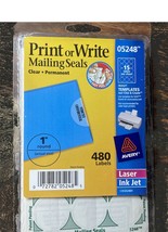 Clear Round Mailing Seals Permanent 1&quot; 480Pk - €10,14 EUR