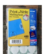 Clear Round Mailing Seals Permanent 1&quot; 480Pk - $16.20 CAD
