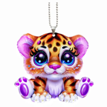Acrylic Car Ornament, Backpack Accessory - New - Tiger - £10.23 GBP