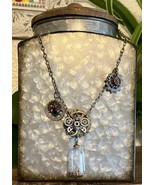 Women’s  Gold Bronze Tone Vintage Look Statement Necklace Cogs,Steampunk... - $36.54 CAD