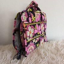 Vera Bradley Pink Floral Hanging Organizer Folding Travel Cosmetic Bag Zippers - £34.68 GBP