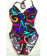 Vintage Catalina One-Piece Swimsuit 1960-1970s Size Large Bright Colors ... - £47.37 GBP
