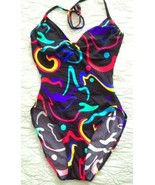 Vintage Catalina One-Piece Swimsuit 1960-1970s Size Large Bright Colors ... - £44.57 GBP