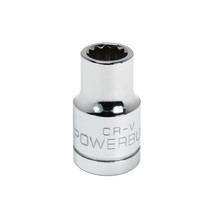 Powerbuilt 1/2 Inch Drive x 7/16 Inch 12 Point Shallow Socket - 642039 - $15.99