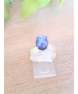 Synthetic Blue Star of Sapphire Rings - £39.11 GBP