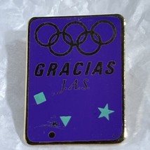 Gracias JAS 1992 Barcelona Spain USA Olympics Logo Olympic Games Lapel H... - $7.95