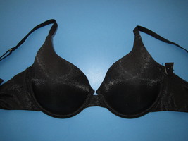 DonnaKaran 453131 Essential Chiffon T-Shirt Underwire Bra Black 32D MSRP... - $17.49