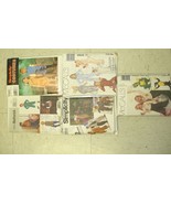 Lot of 5 Vintage Simplicity Crafts Fabric Cut Outs Kids Costumes USED - $10.19